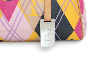 Christian Dior 2004 Golfer Harlequin Boston Bag