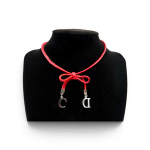 Christian Dior Ribbon Charm Choker