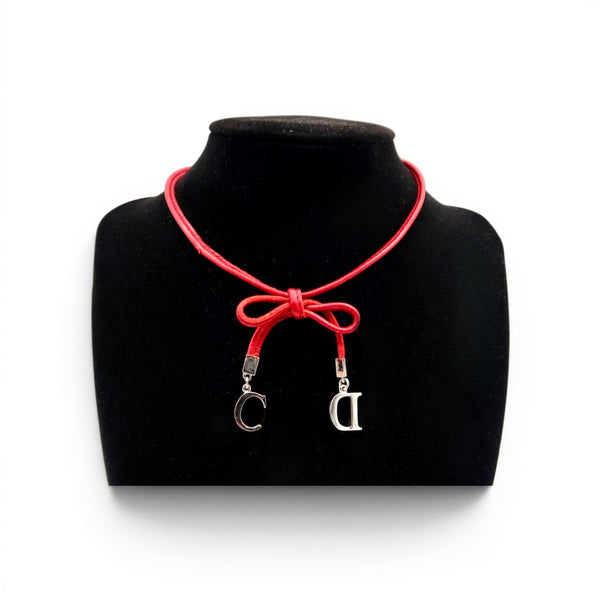 Christian Dior Ribbon Charm Choker