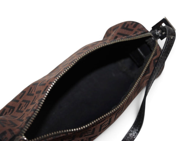 Fendi 2000s Zuchino Canvas Pouchette Bag