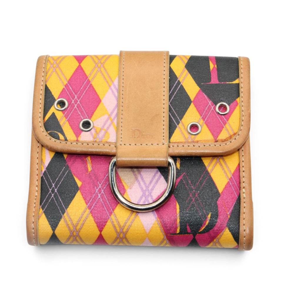 Christian Dior 2004 Golfer Harlequin Wallet