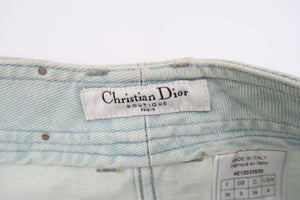 Christian Dior Hardcore Mini Denim Skirt by Galliano