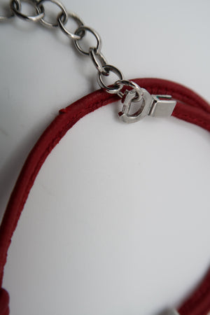 Christian Dior Ribbon Charm Choker