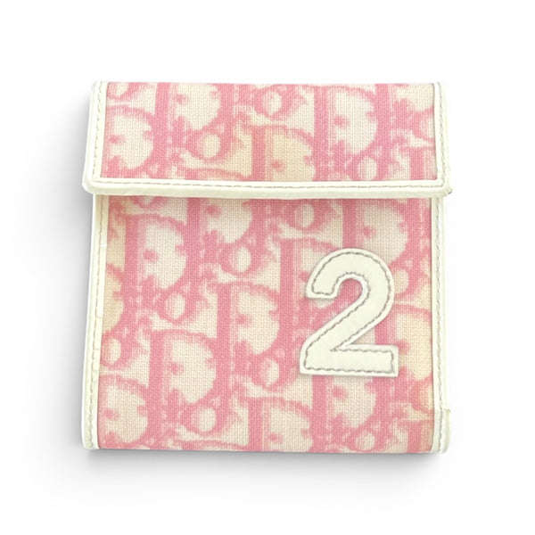 Christian Dior Diorissimo Pink Trotter Tri-fold Compact Wallet