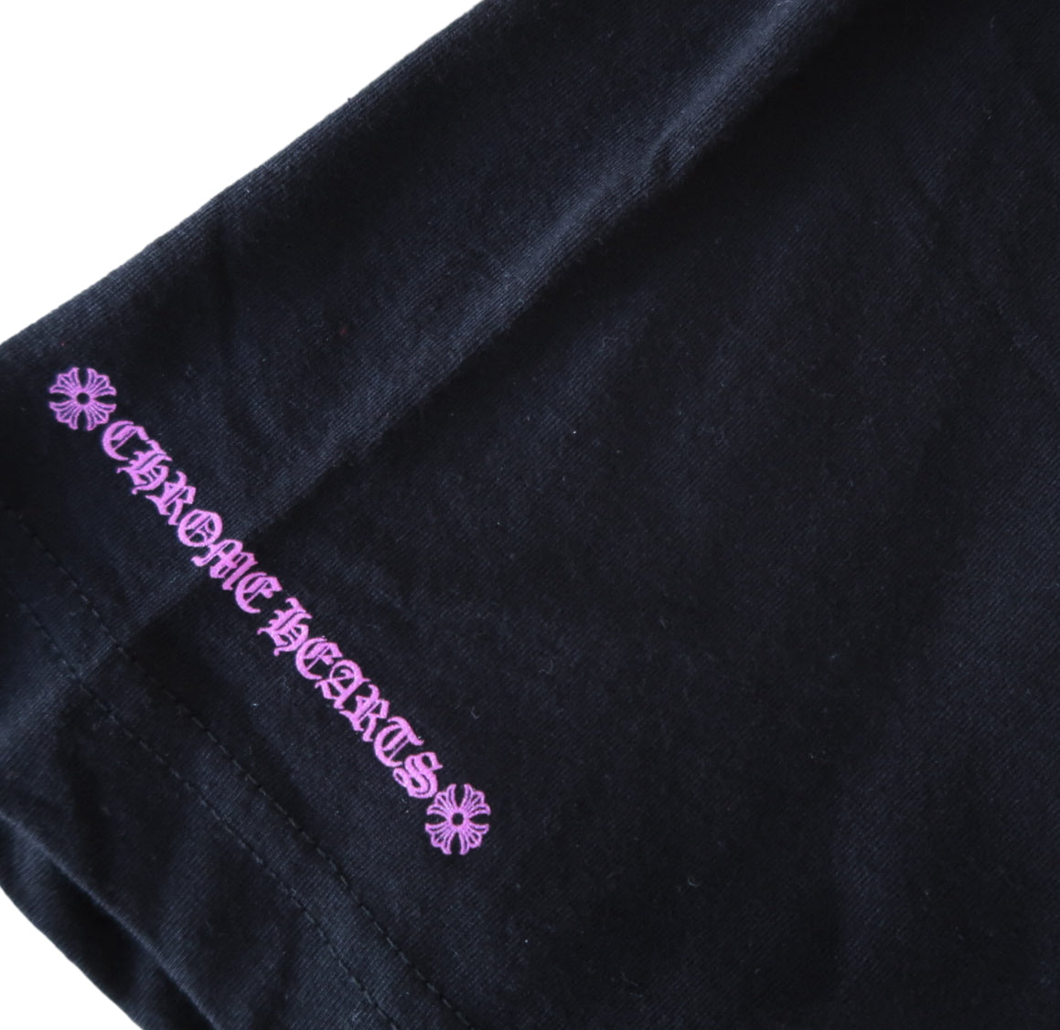 Chrome Hearts Purple Neck Script Logo T-Shirt