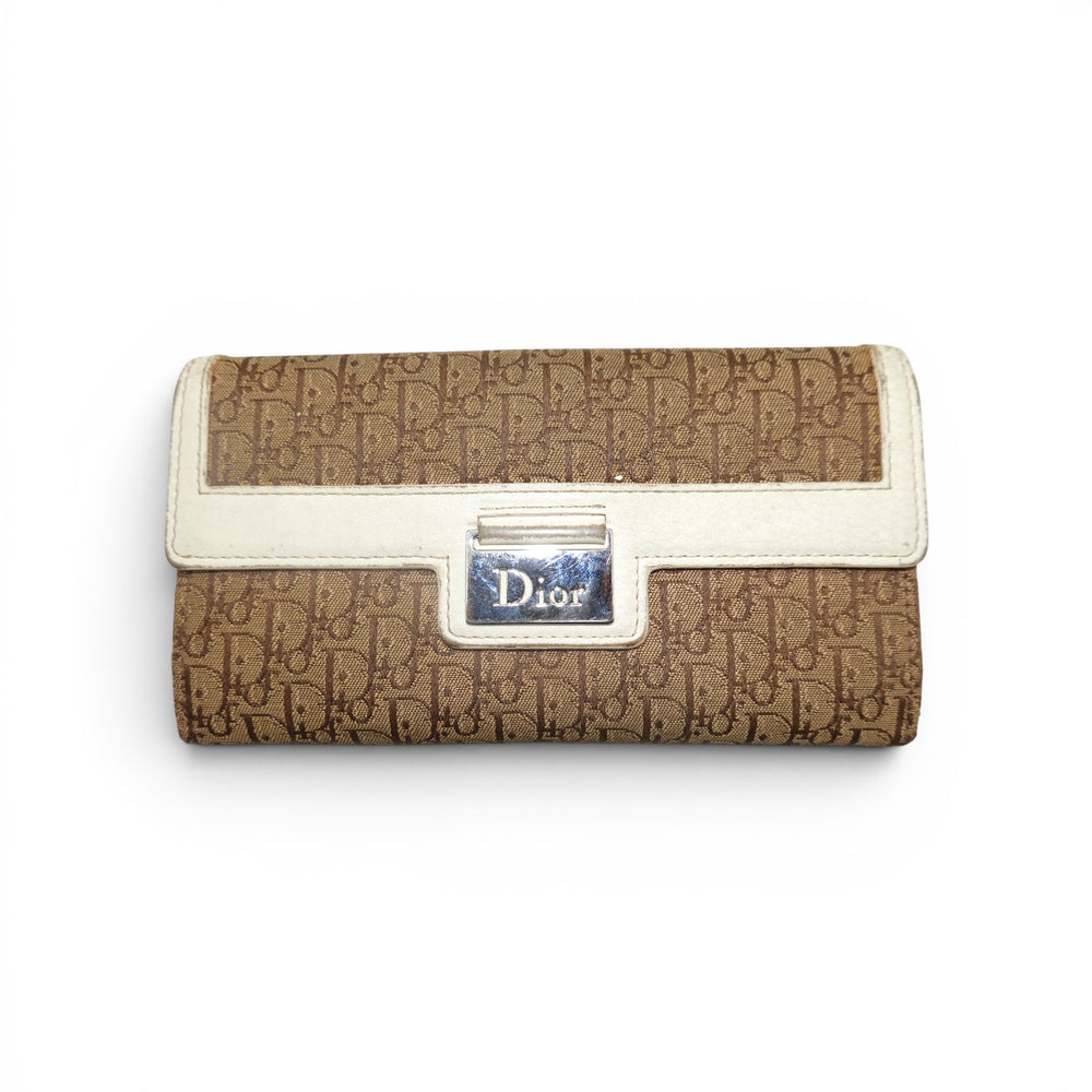 Christian Dior 2005 Diorimisso Pattern Continental Wallet