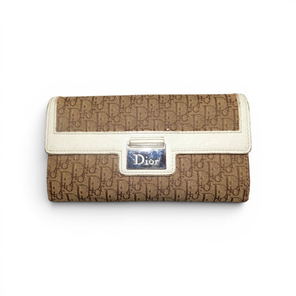 Christian Dior 2005 Diorimisso Pattern Continental Wallet