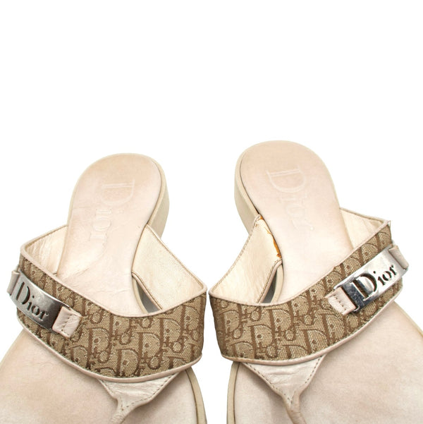 Christian Dior Spring Summer 2005 Trotter Flip-Flop Sandals