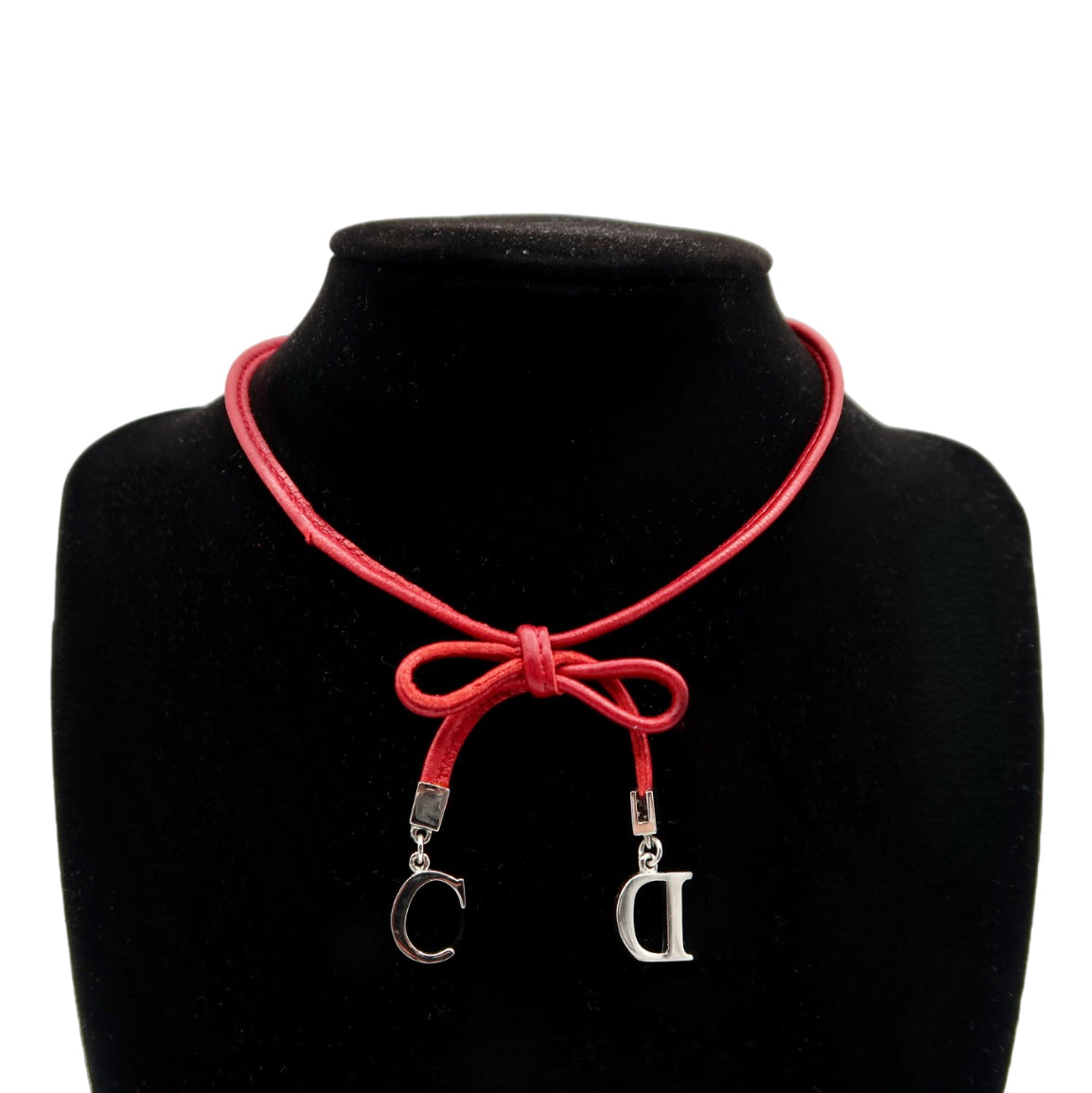 Christian Dior Ribbon Charm Choker