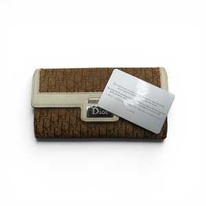 Christian Dior 2005 Diorimisso Pattern Continental Wallet