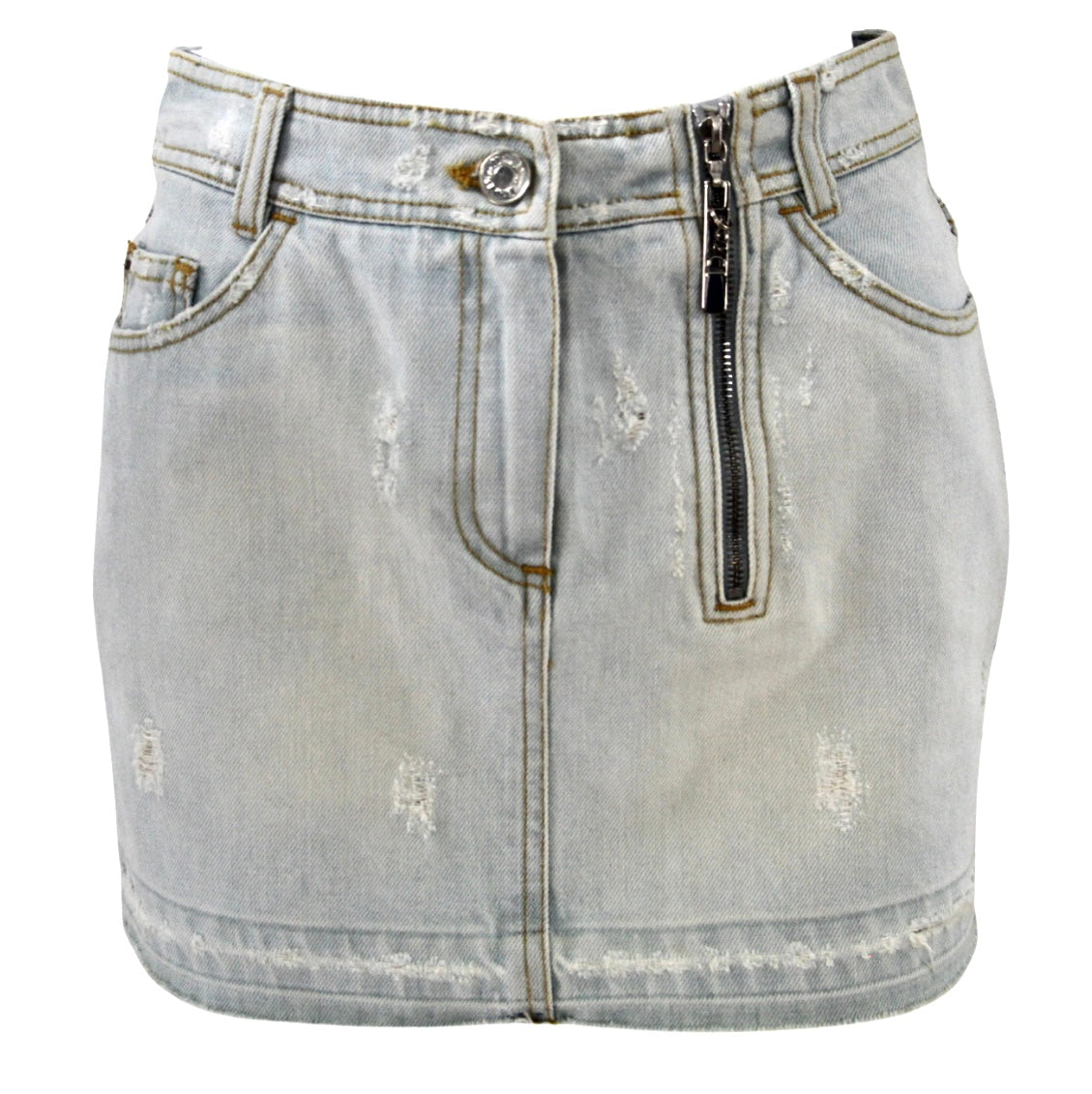 Christian Dior Hardcore Mini Denim Skirt by Galliano