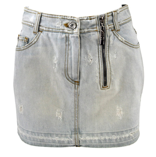 Christian Dior Hardcore Mini Denim Skirt by Galliano