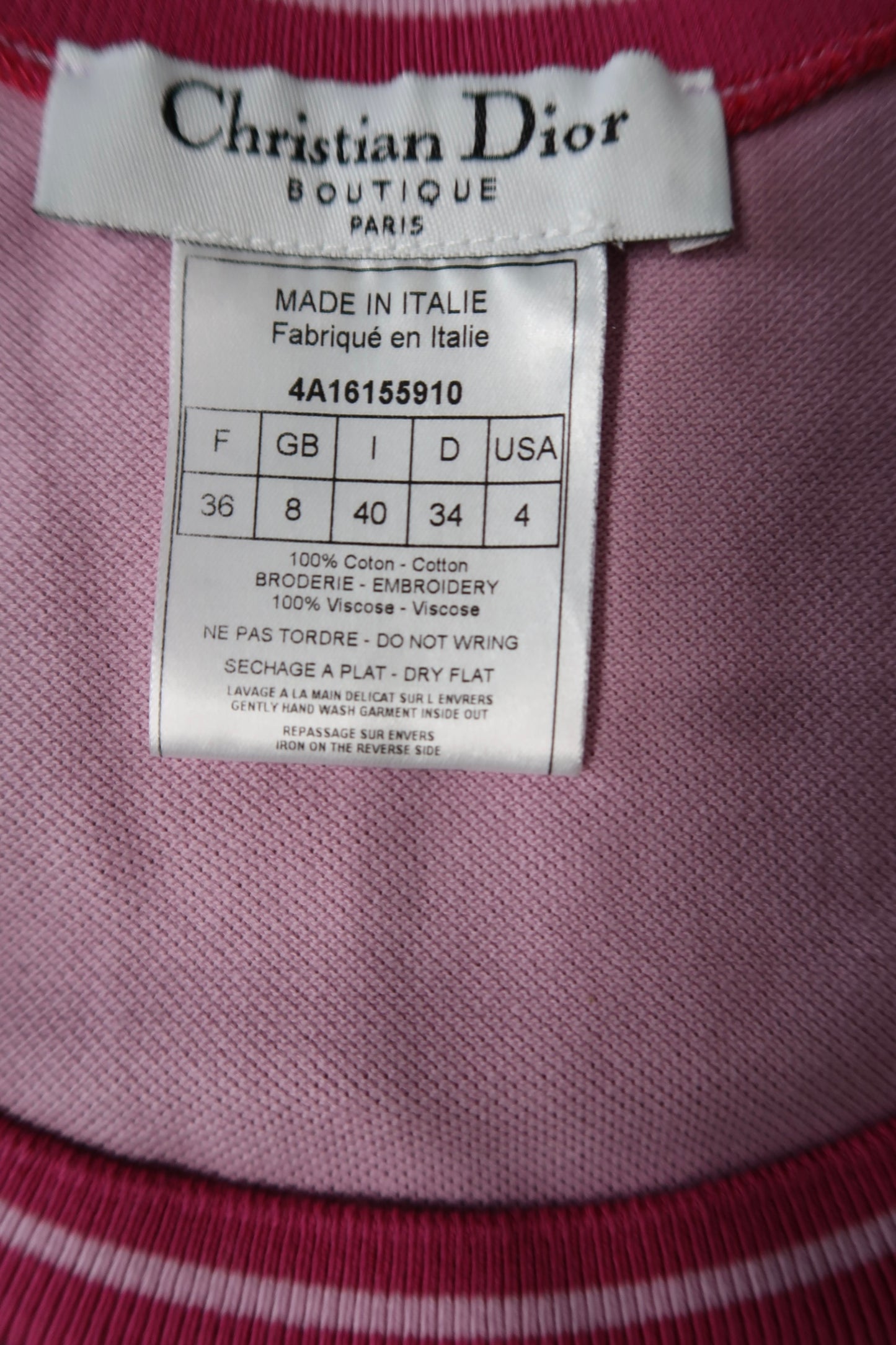 Christian Dior 2004 “Dior” Tank Top