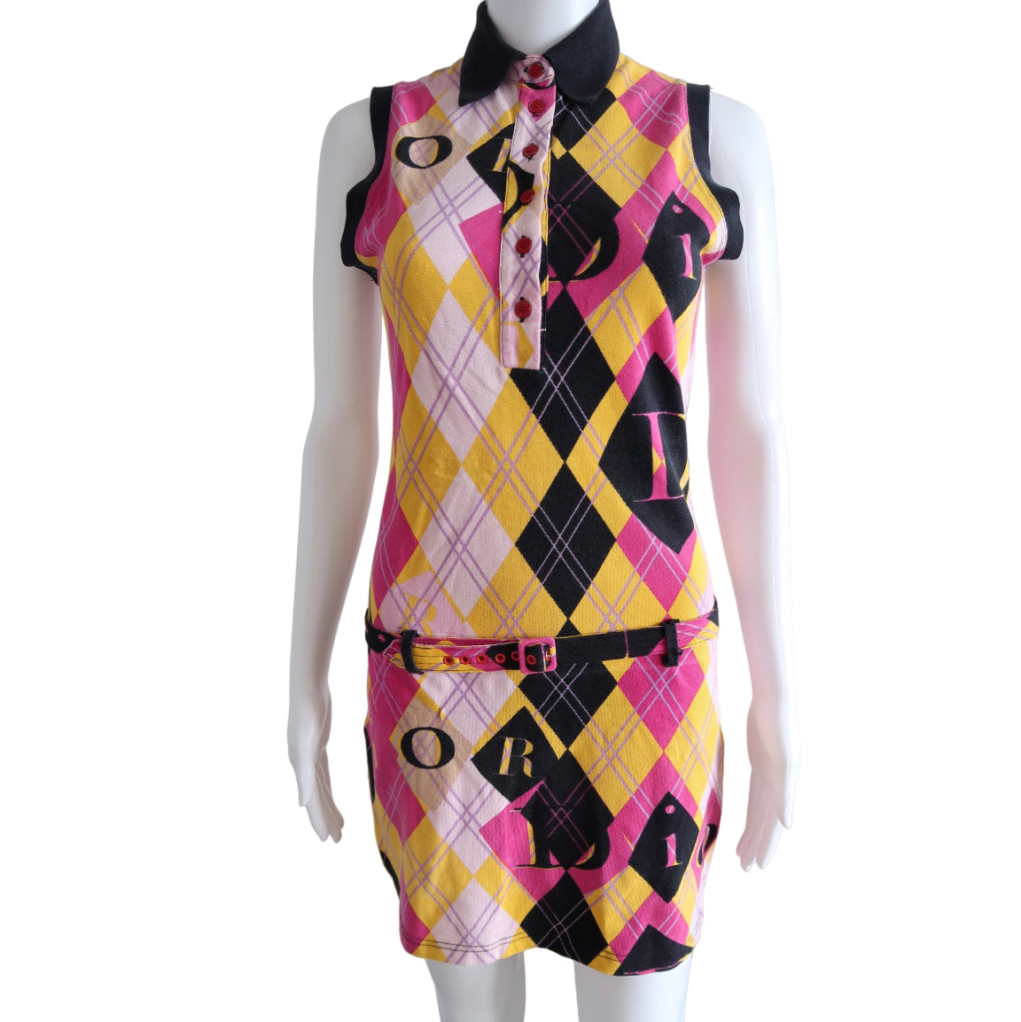 Christian Dior 2004 Argyle Polo Dress