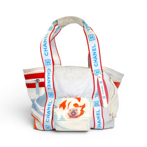 Chanel Sport Line Surf High Summer Camellia Tote Bag