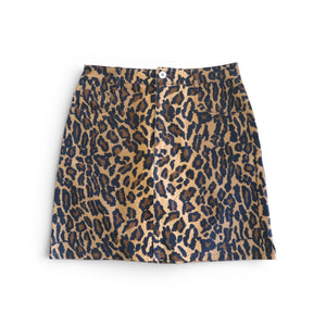 Miu Miu Leopard Mini Skirt