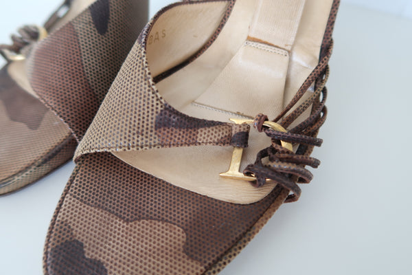 Christian Dior Camouflage Kitten Heels