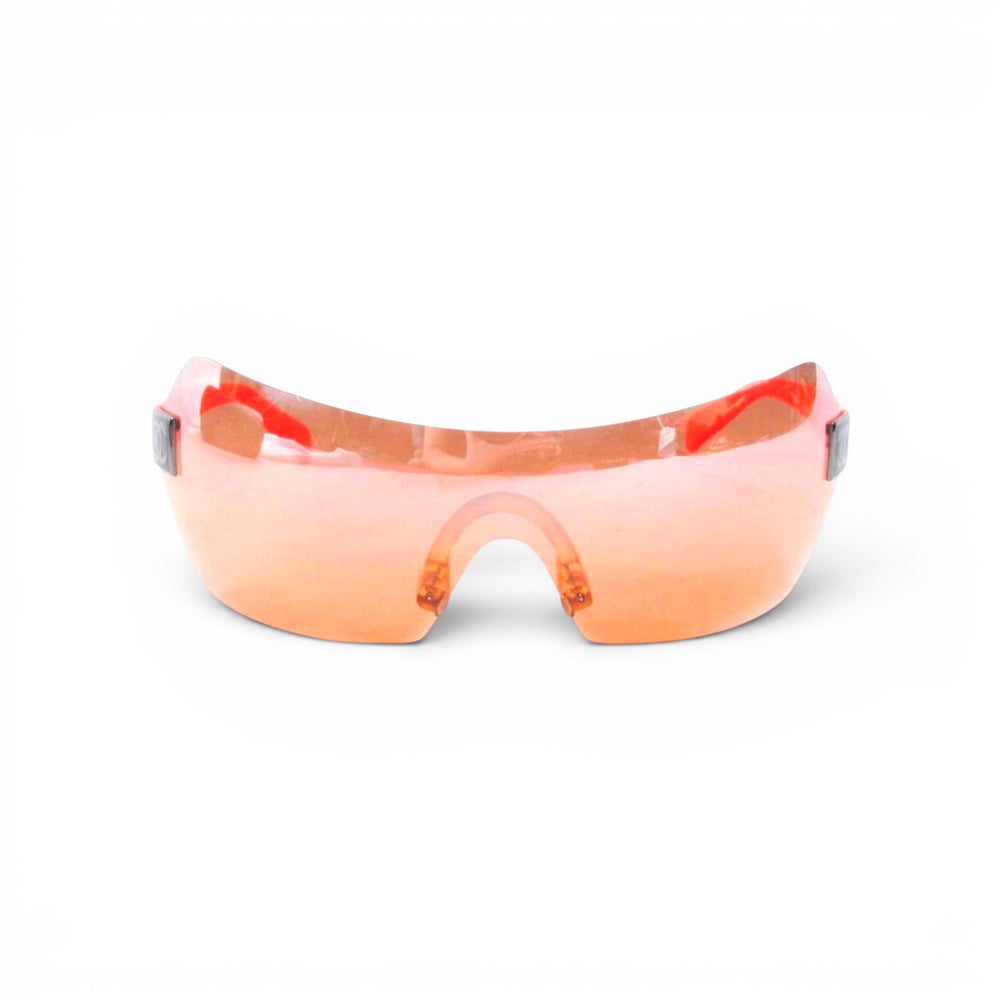 Chanel Clear Orange Rimless Sunglasses