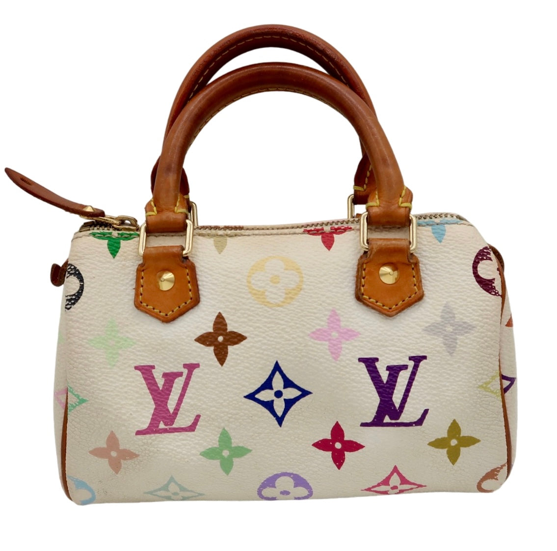 Louis Vuitton White Nano Speedy