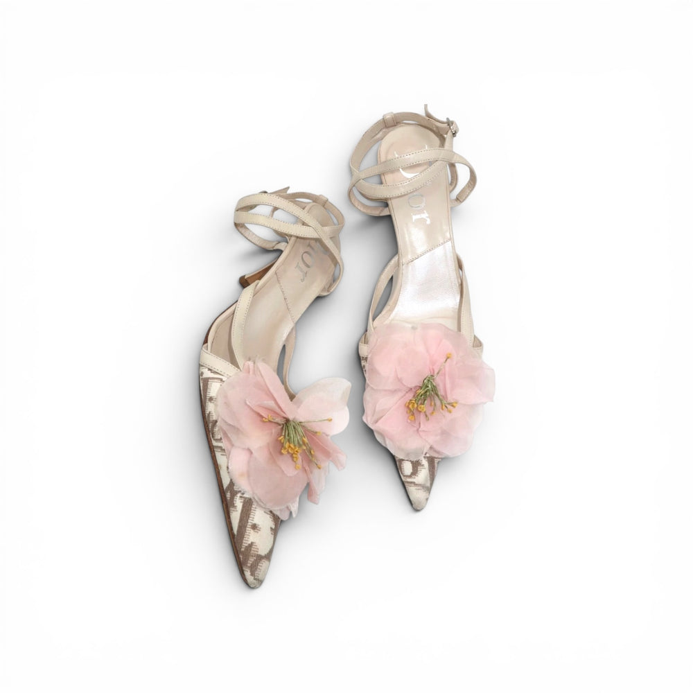 Christian Dior Trotter Flower Mules