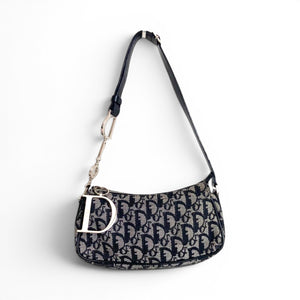 Christian Dior Charm Pochette Diorissimo Canvas Shoulder Bag