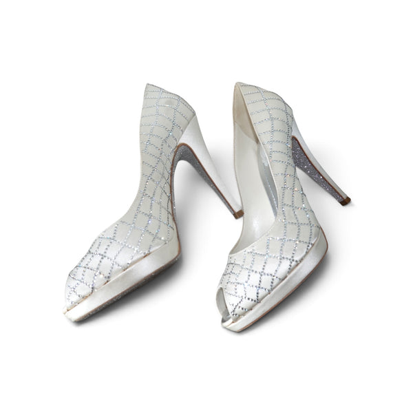 Rene Caovilla peep-toe Heels