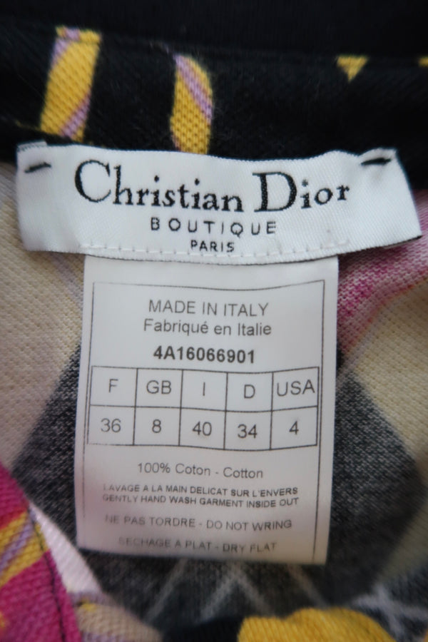 Christian Dior 2004 Argyle Polo Dress