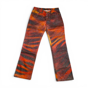 Roberto Cavalli Tiger Print Pants