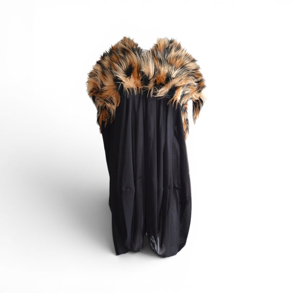Junya Watanabe Comme Des Garçon Fall 2011 Fur Cape Docking Dress