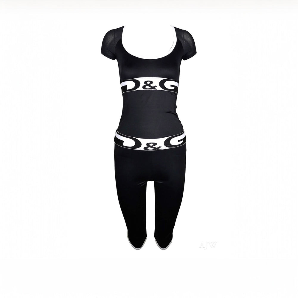 Dolce & Gabbana “D&G” T-Shirt and Leggings Set