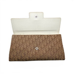 Christian Dior 2005 Diorimisso Pattern Continental Wallet