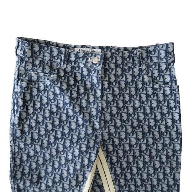 Christian Dior 2001 Navy Diormisso Pants