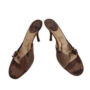 Christian Dior Camouflage Kitten Heels