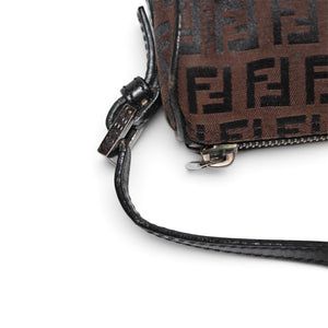 Fendi 2000s Zuchino Canvas Pouchette Bag