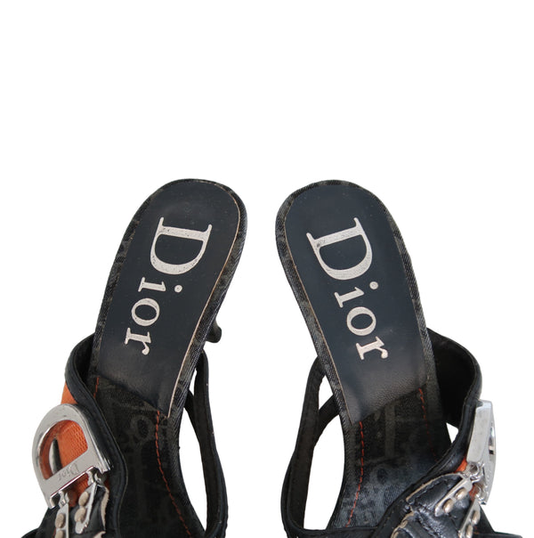 Christian Dior "Remove Before Flight"
Monogram Denim Heels