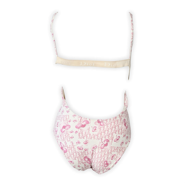 Christian Dior by John Galliano Pink Trotter Monogram One piece Swimsuit
