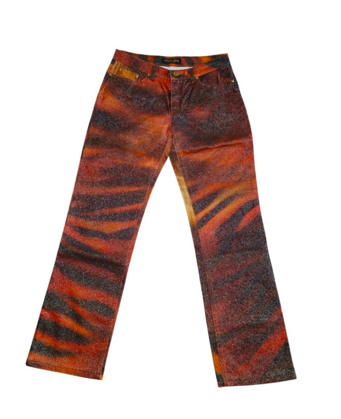 Roberto Cavalli Tiger Print Pants