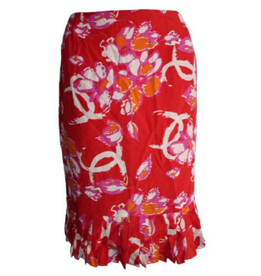Chanel 2000s Tropical Skirt