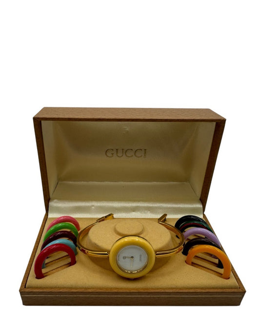 Gucci Wristwatch with 11 Interchangeable Bezels