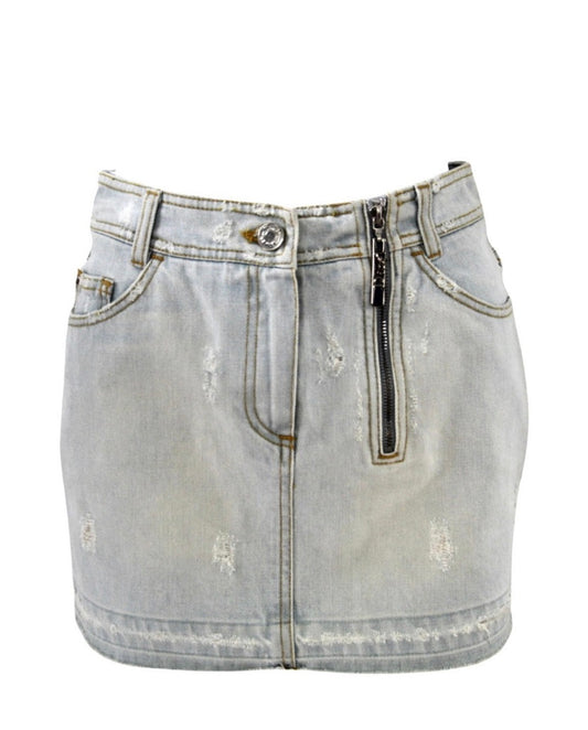 Christian Dior Hardcore Mini Denim Skirt by Galliano