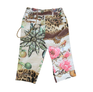 Roberto Cavalli White Printed Capris