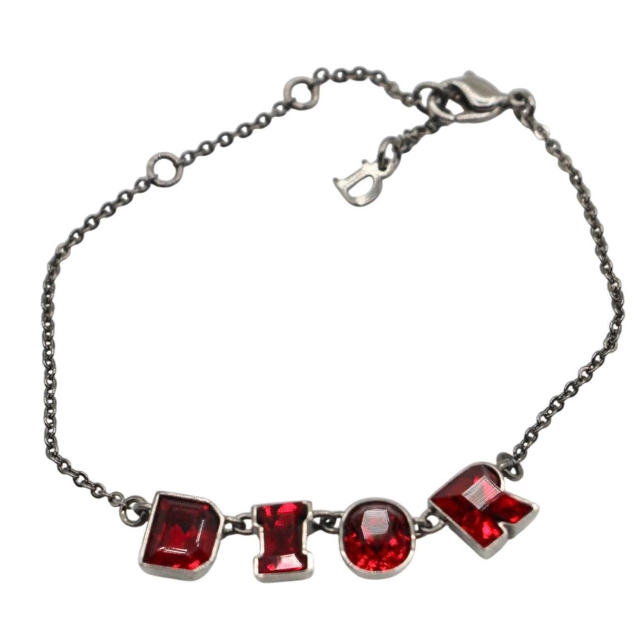 Christian Dior Red Crystal Bracelet