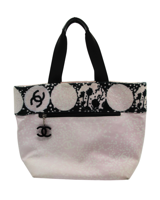 Chanel High Summer Terry Cloth Tote Bag