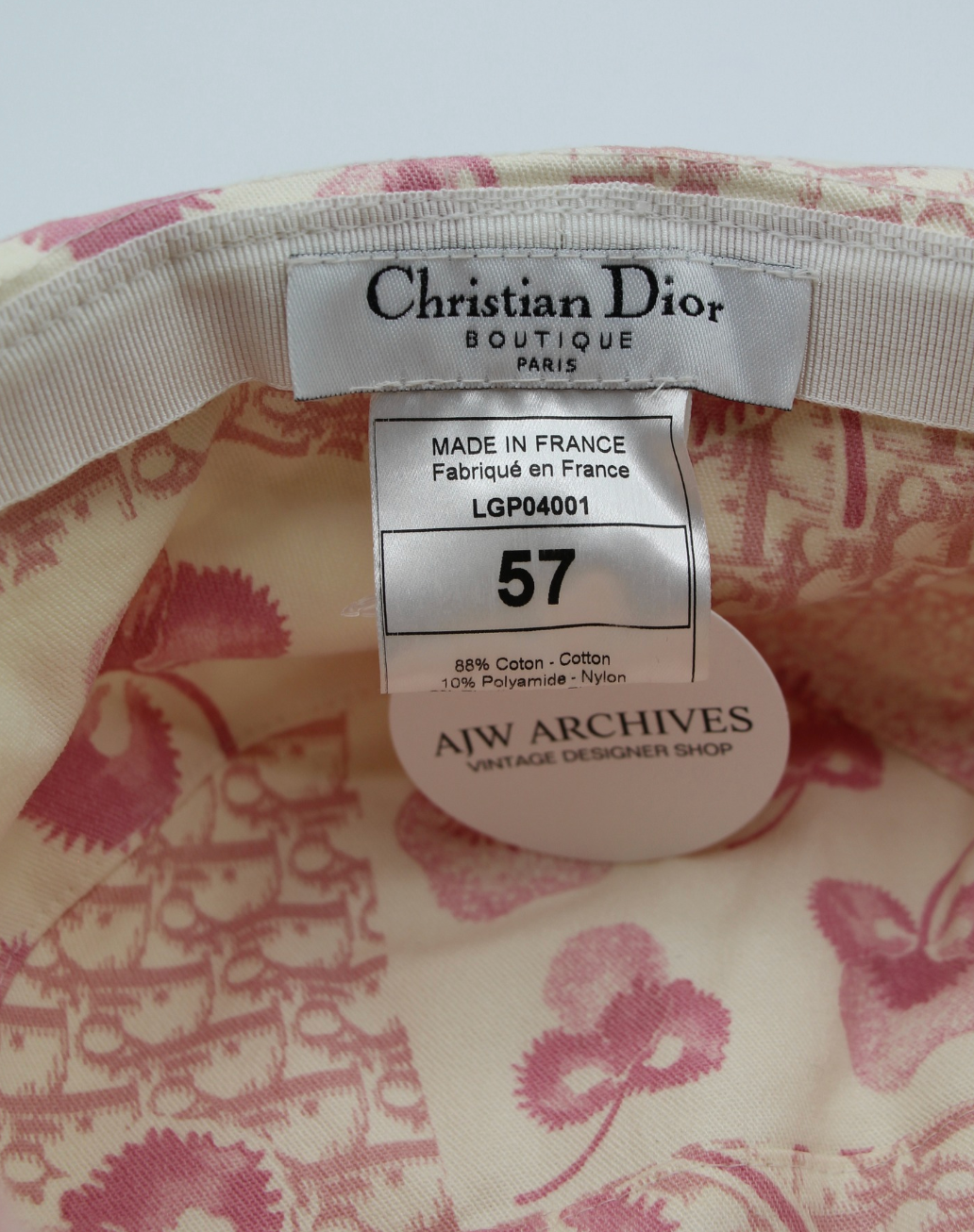 Christian Dior Diormisso Resort 2005 Hat