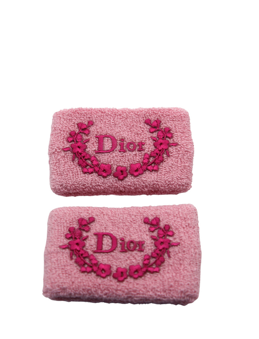 Christian Dior Terry Cloth Wristband Set