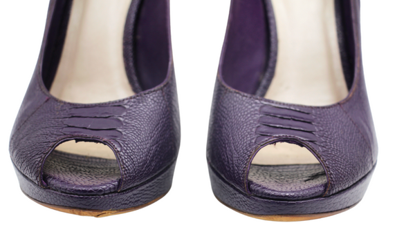 Christian Dior Purple Python Heels
