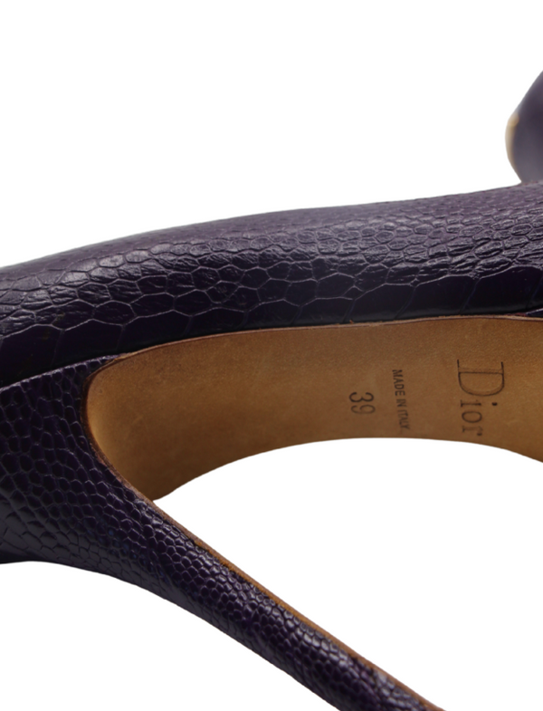 Christian Dior Purple Python Heels