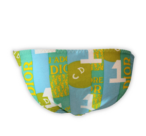 Christian Dior Spring 2005 Blue and Green Patchwork Bikini Set