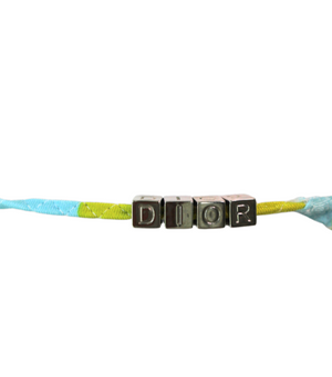 Christian Dior Spring 2005 Blue and Green Patchwork Bikini Set