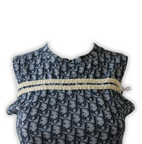 Christian Dior by John Galliano Blue Trotter Monogram Tank Top